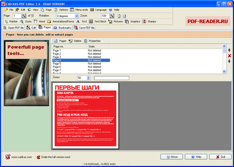 Редактирование PDF -  CAD-KAS PDF Editor
