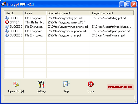 Скачать программу Encrypt PDF v2.3